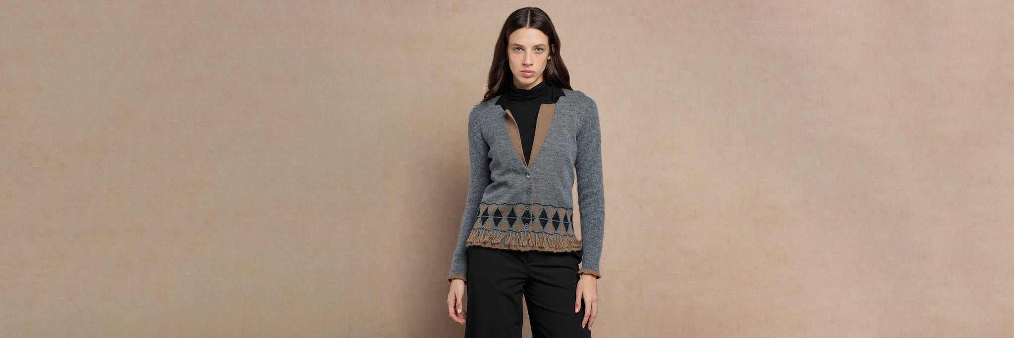 Women's Alpaca Wool Sweater - Lightweight Warm Cardigan Hypoallergenic Soft