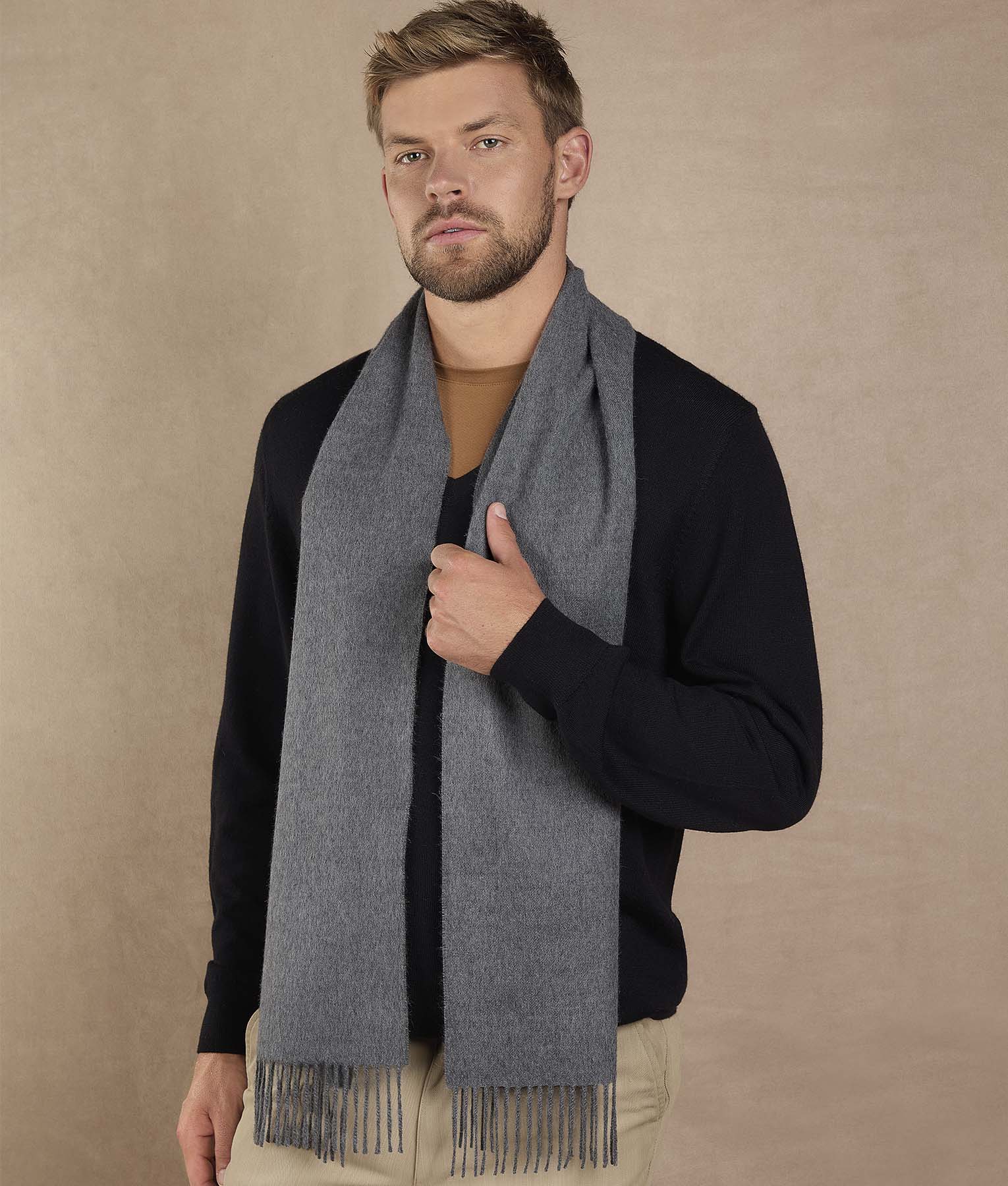 Baby Premium Brushed Scarf - December Sky Grey