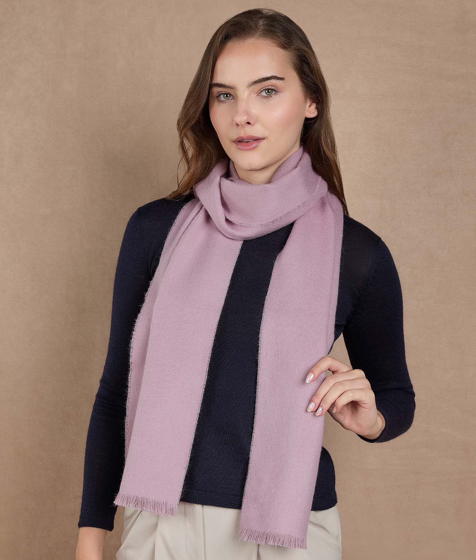Pink Lavender Scarf