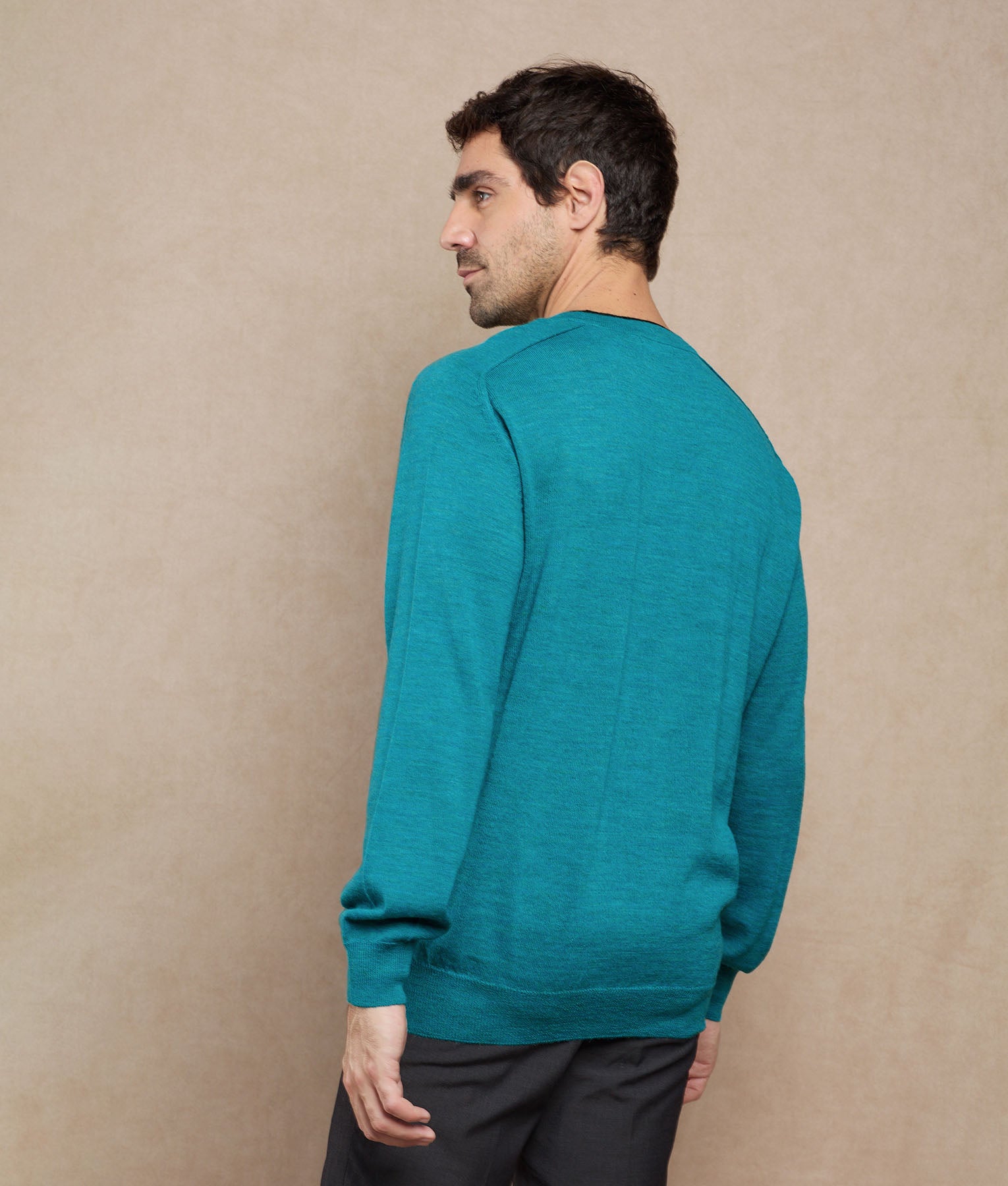 Mens Crew Sweater - loch blue
