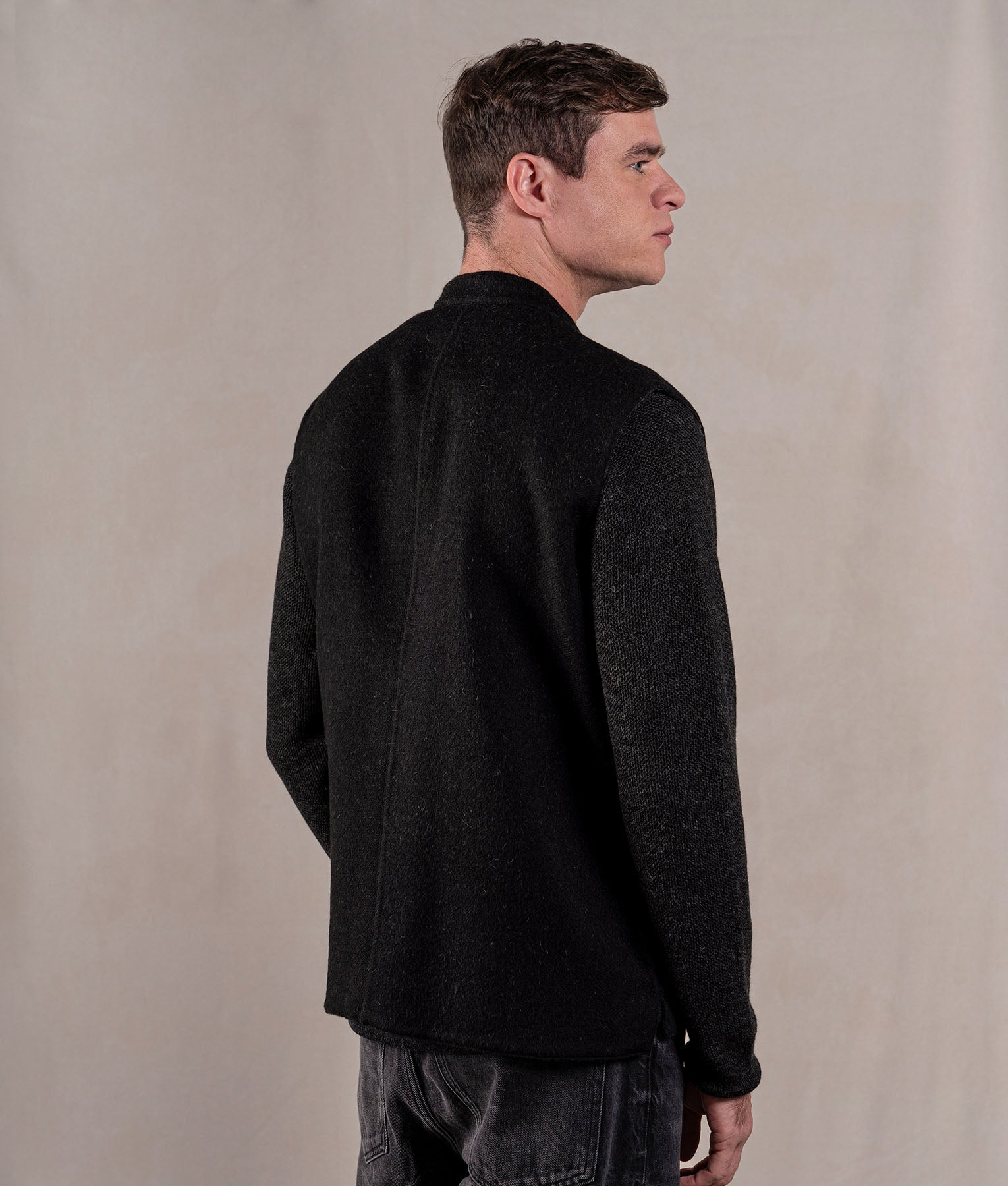 Man Vest - Graphite Grey And Black