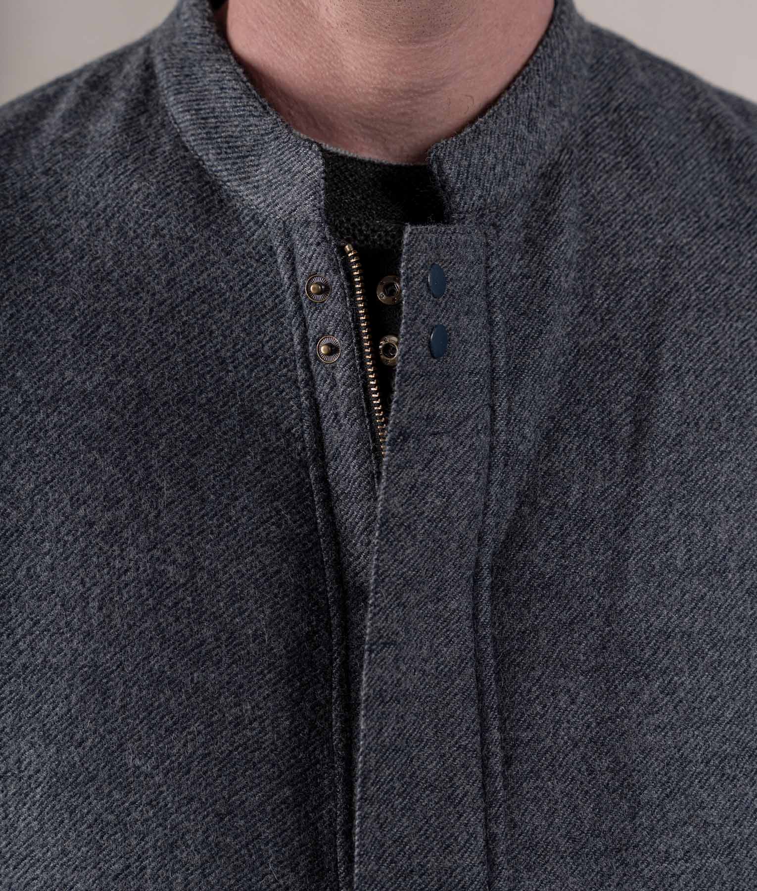 Man Vest - Graphite Grey And Black