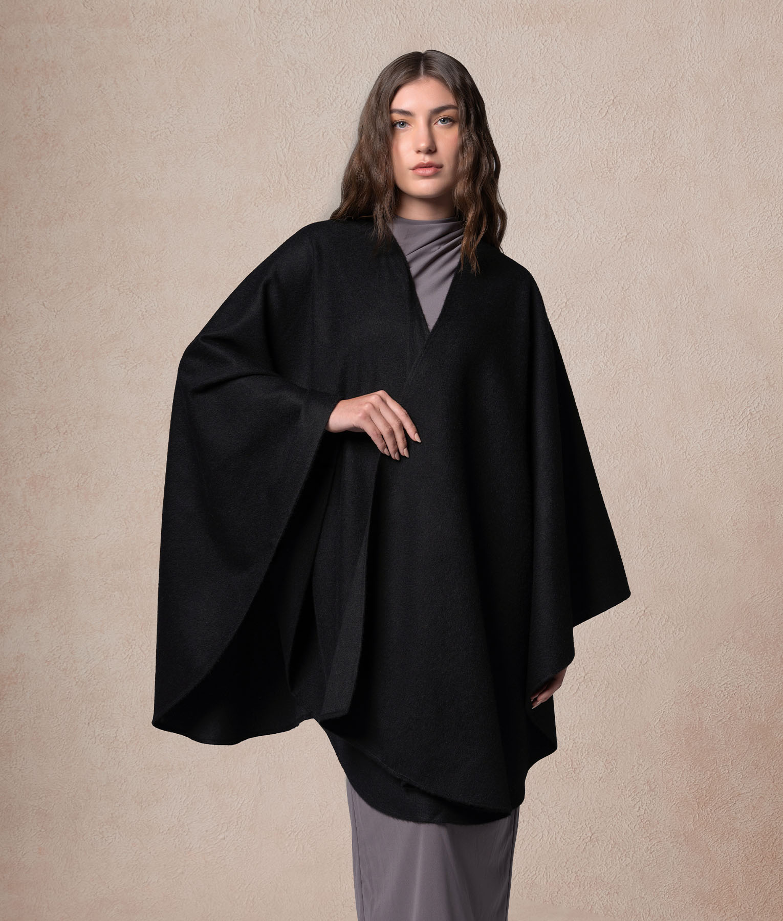 Ruana Baby Alpaca - Black