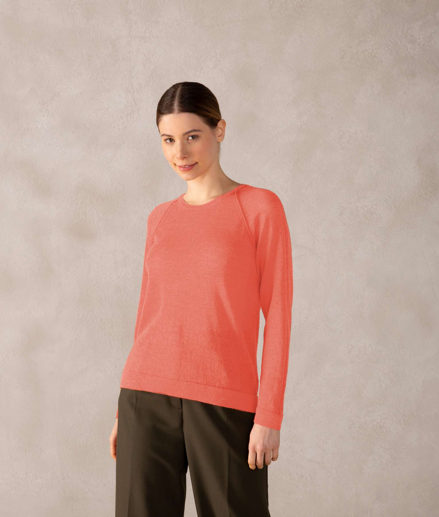 Basic Raglan Sleeves Sweater - Honeydew