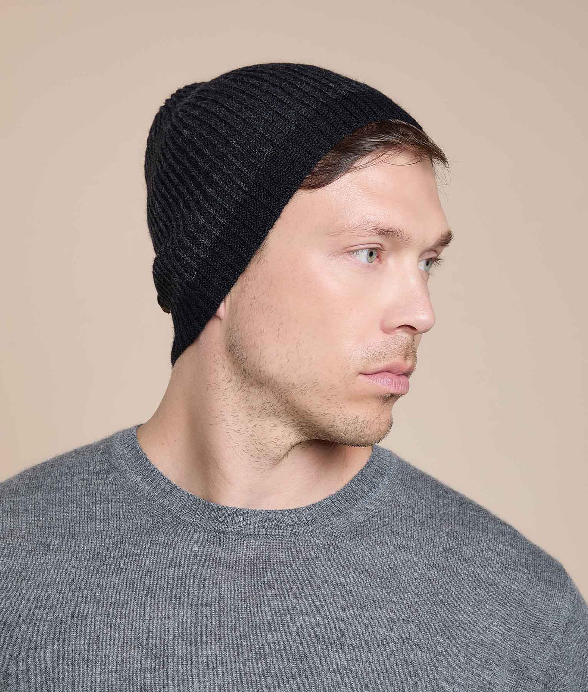 Reversible Ribbed Knit Beanie