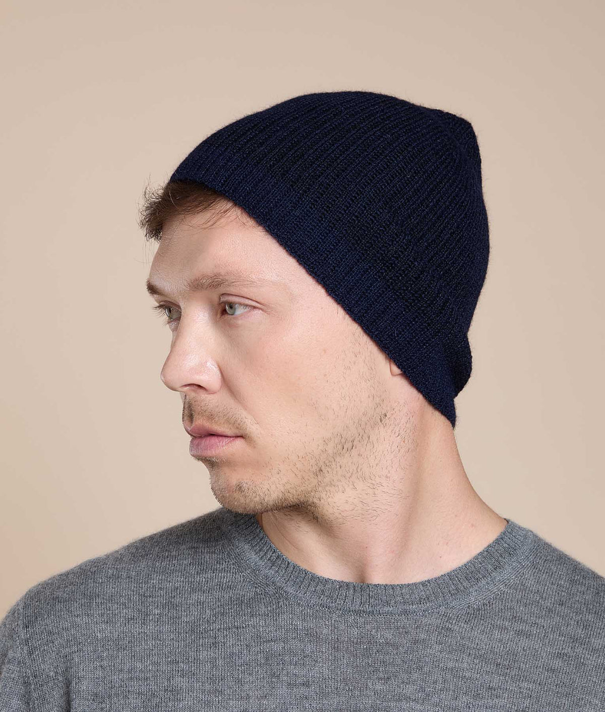 Reversible Ribbed Knit Beanie