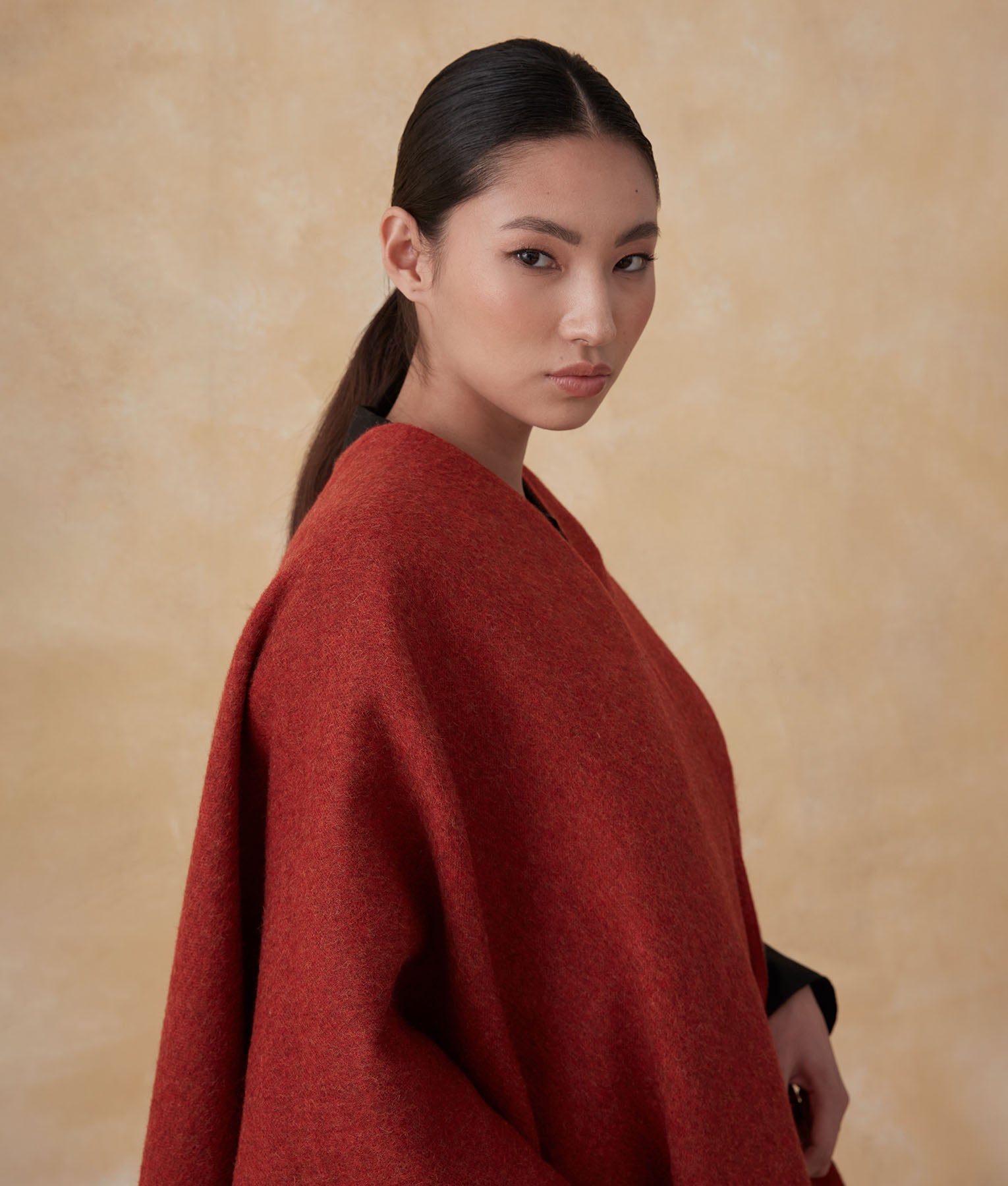 Baby Alpaca Reversible Soft Cape