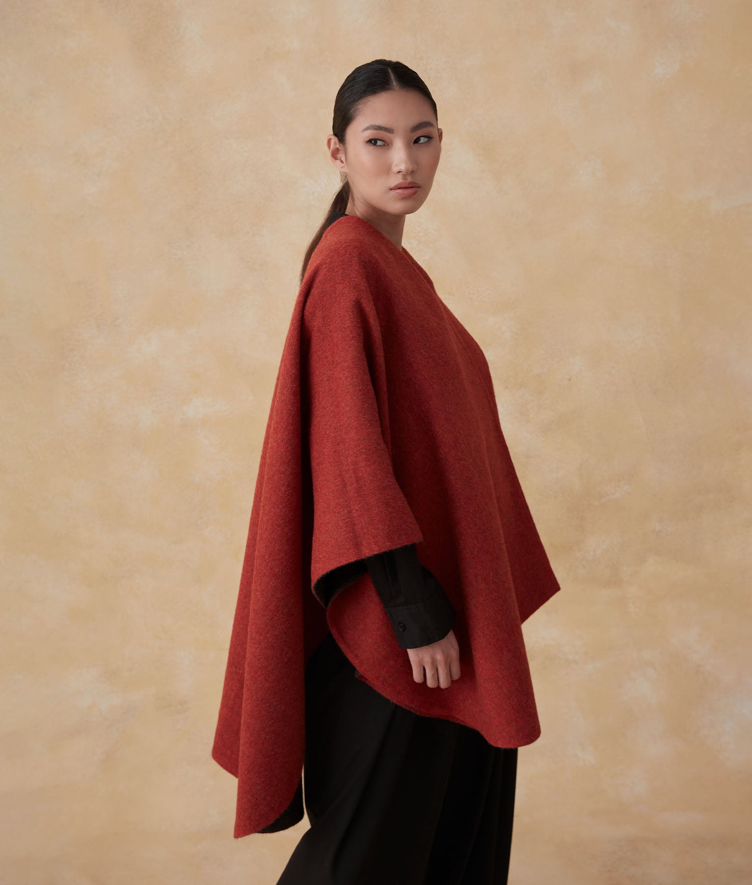 Baby Alpaca Reversible Soft Cape