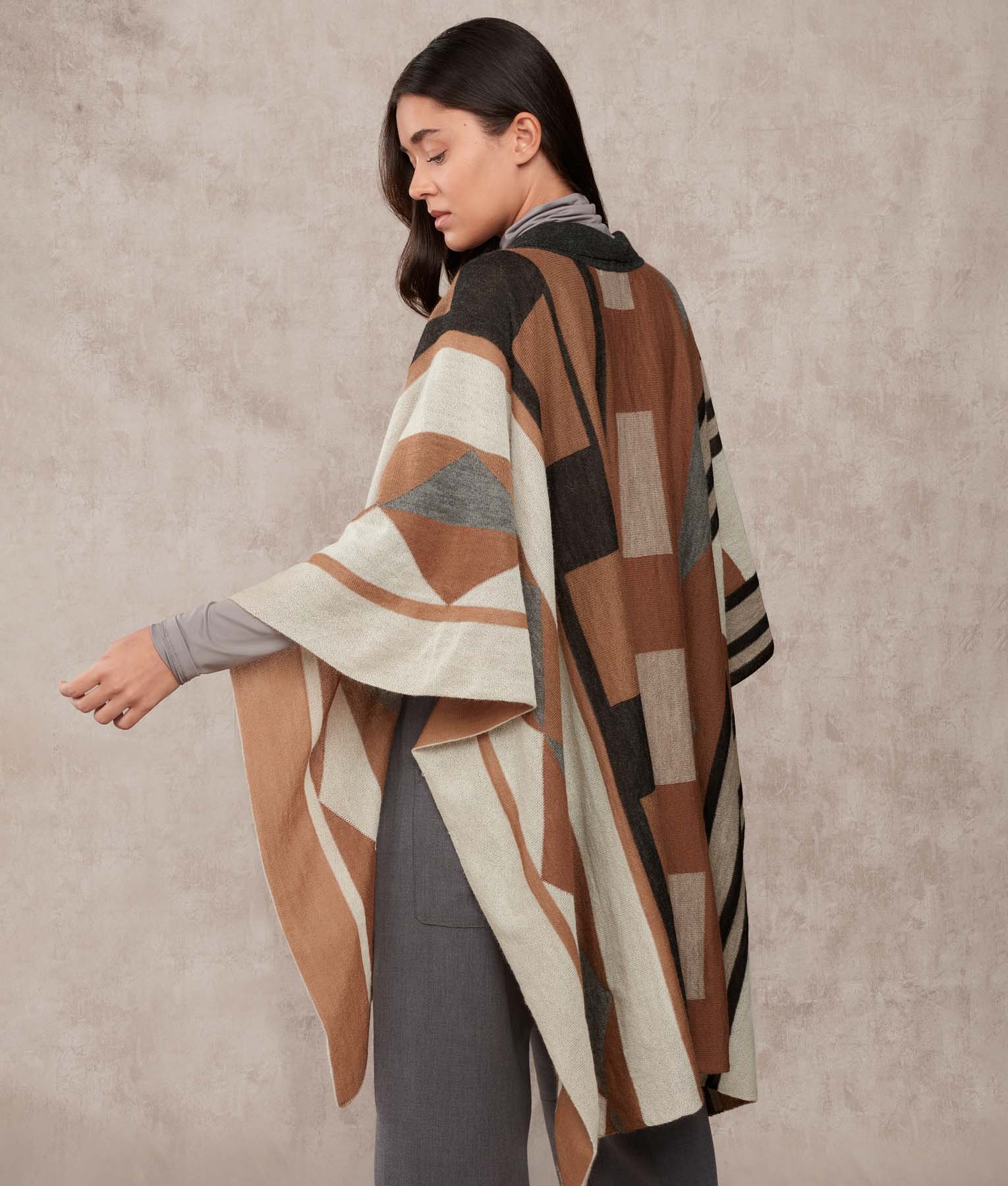 Beyond A Cape With Embroidary - Pirate Black And Brown Sugar