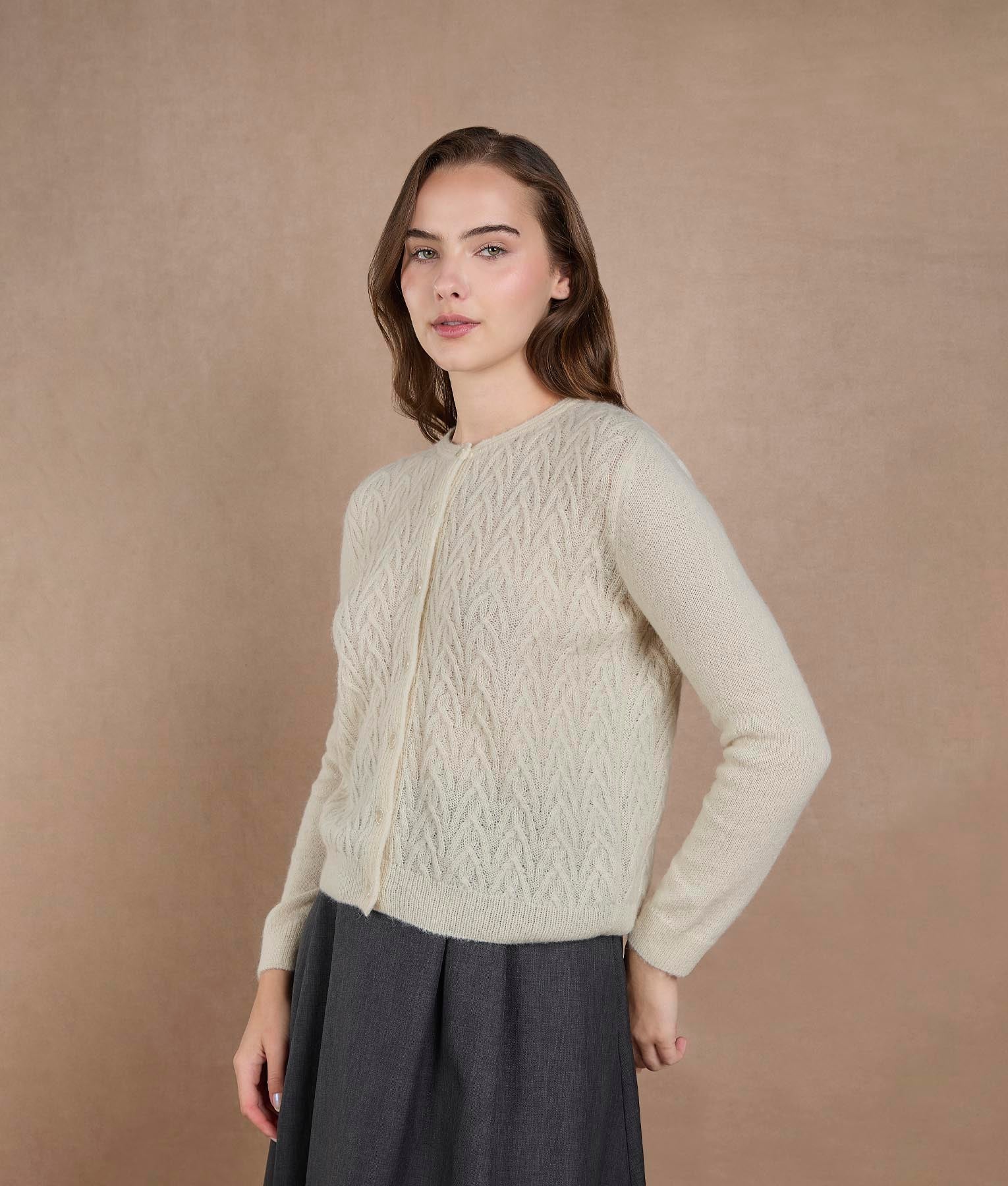 Bright White Cardigan