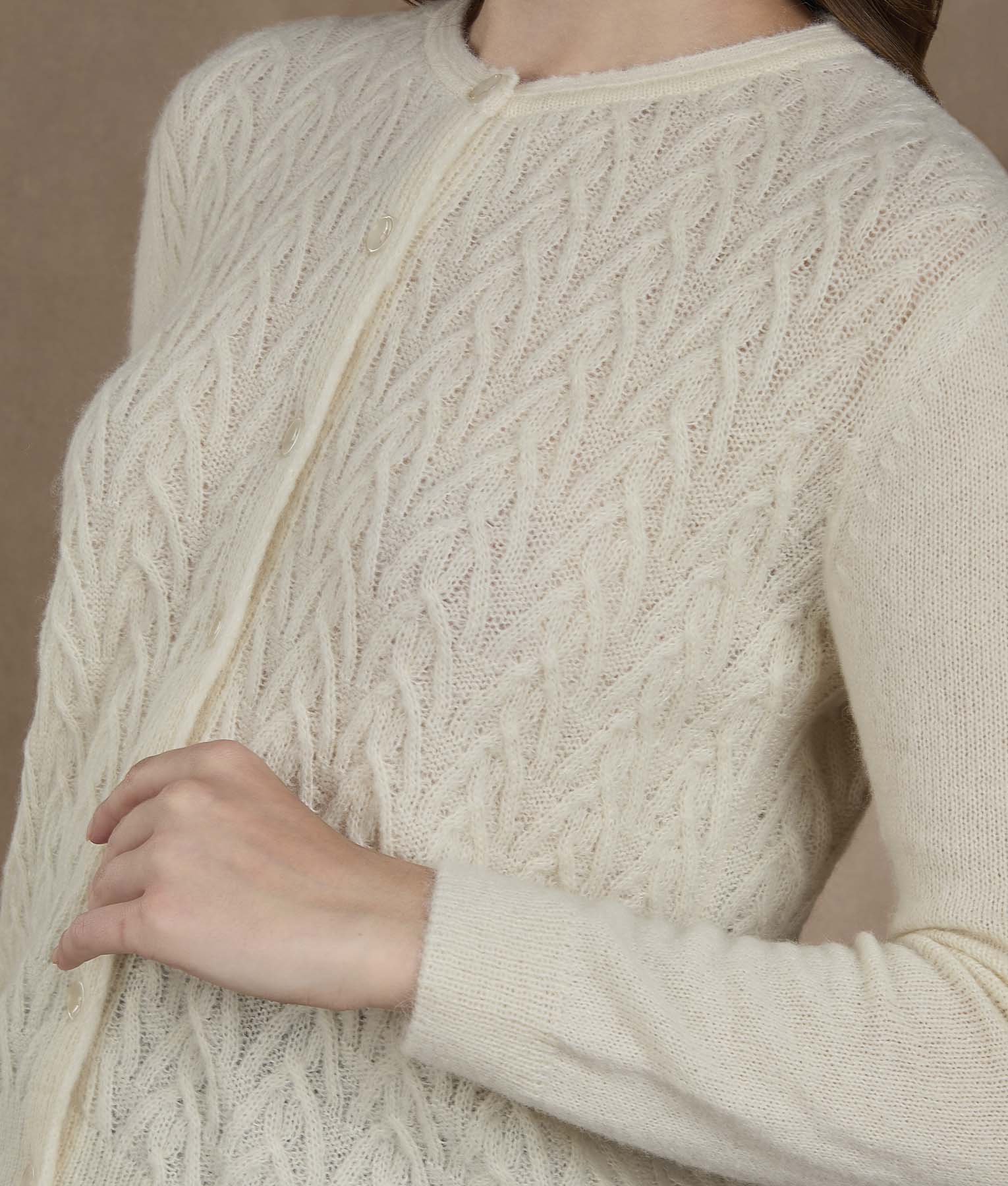 Bright White Cardigan