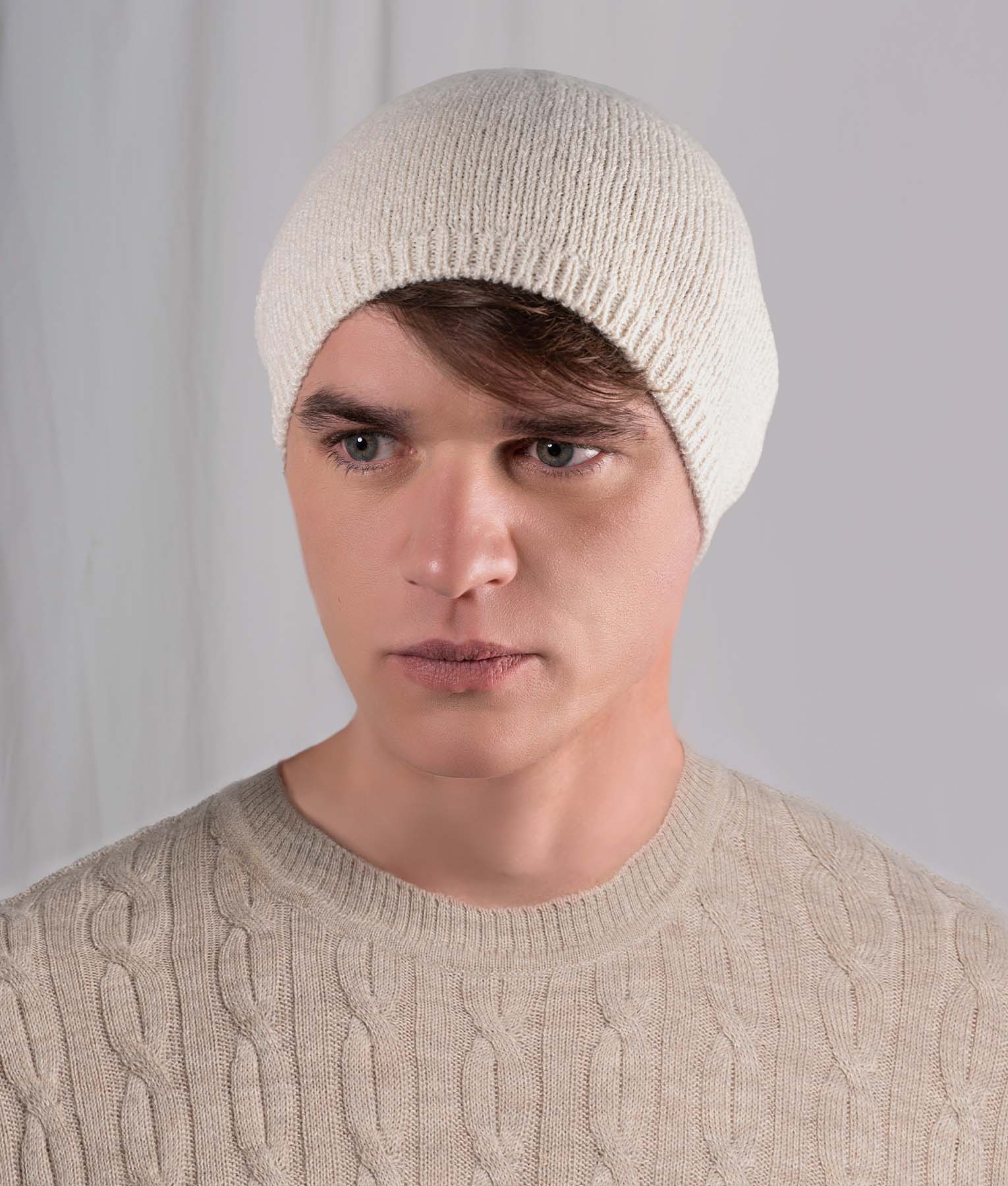Jersey Beanie - Antique White