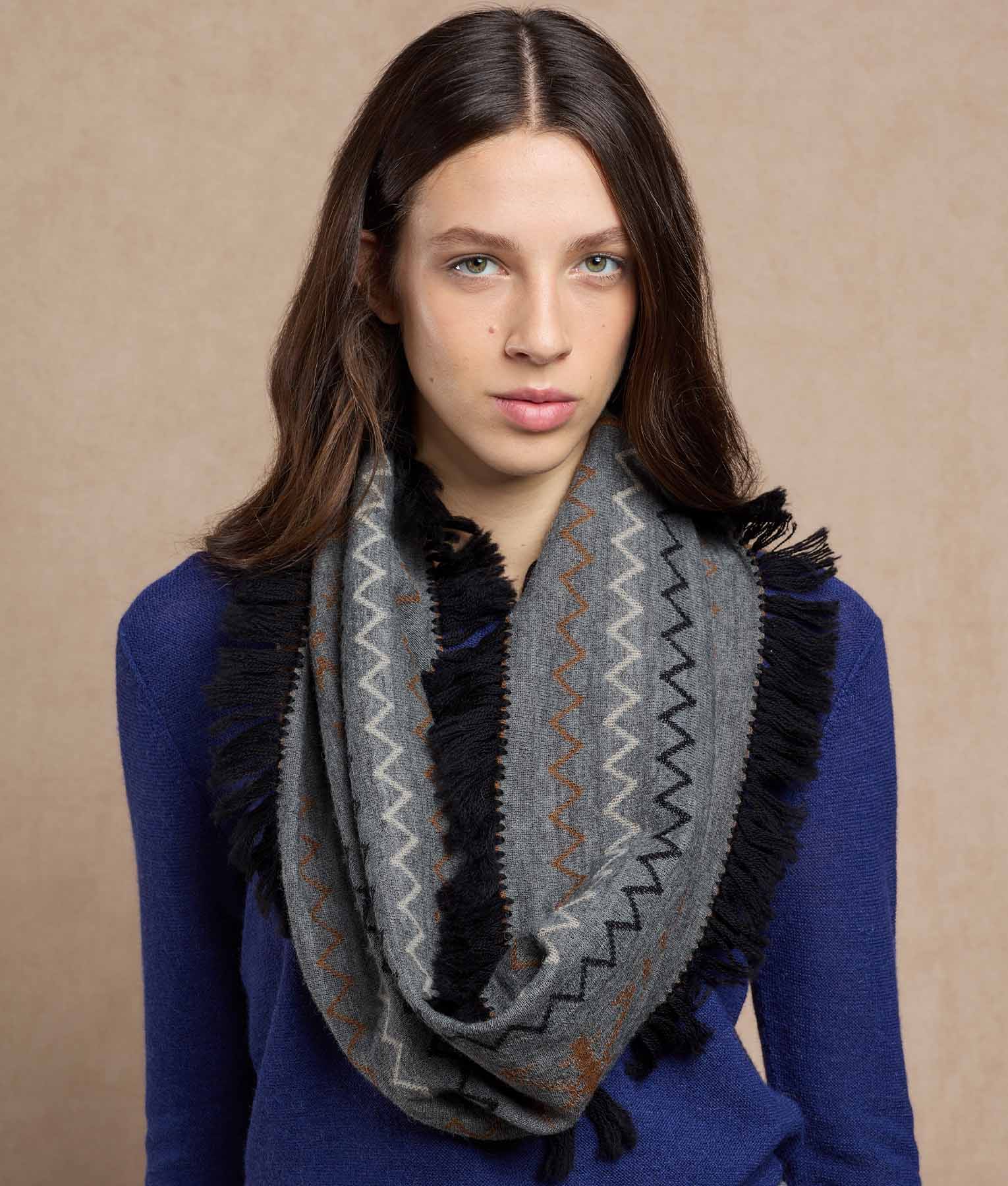 Snowy Andes Infinity Scarf