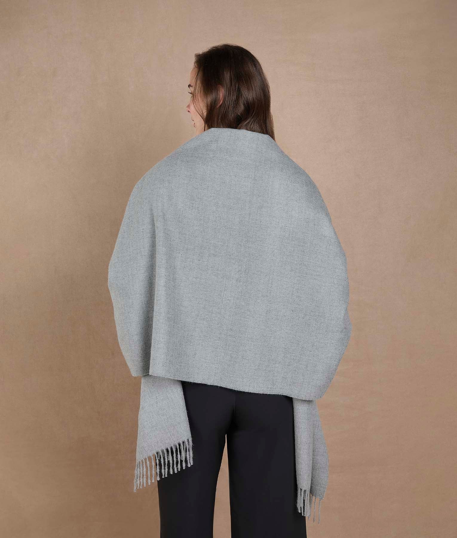 Baby Alpaca Brushed Shawl