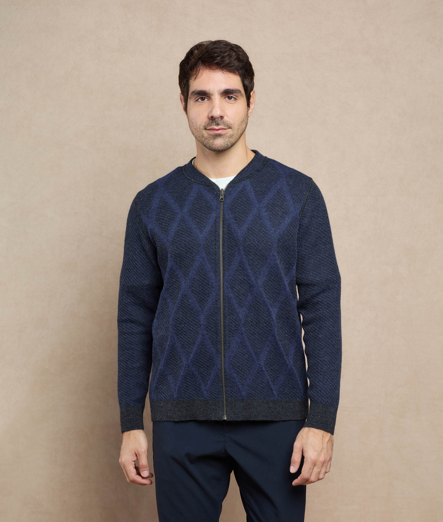 Reversible Diamond Cardigan