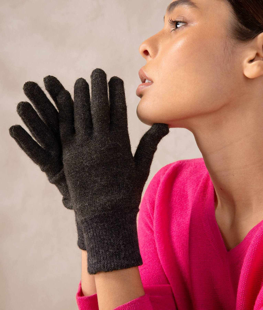 Reversible Baby Alpaca Gloves Sol Alpaca USA