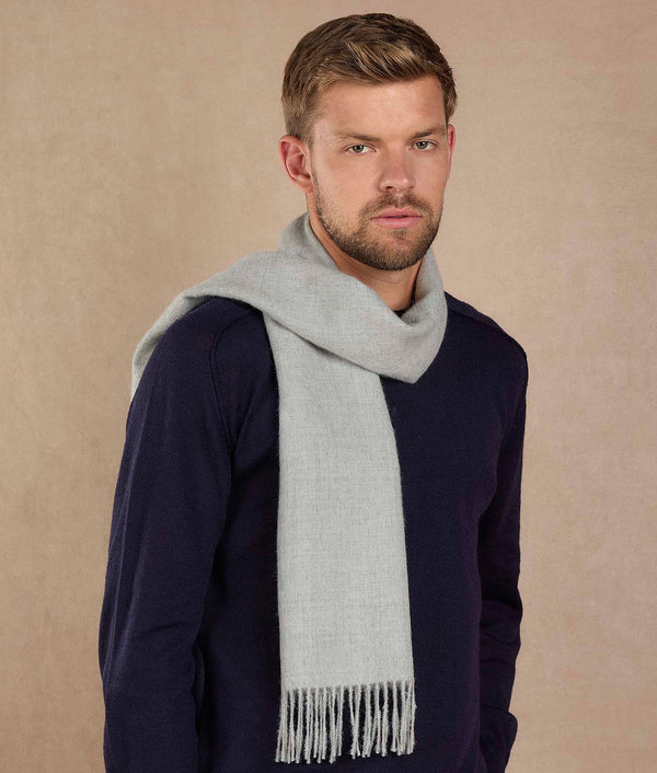 Long Brushed Scarf - Chateau Gray — chateau gray baby alpaca by Sol Alpaca