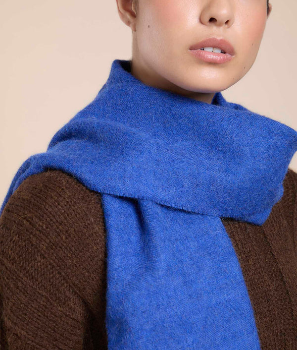 Imaginación Shawl — Melange Blue — melange blue baby alpaca by Sol Alpaca