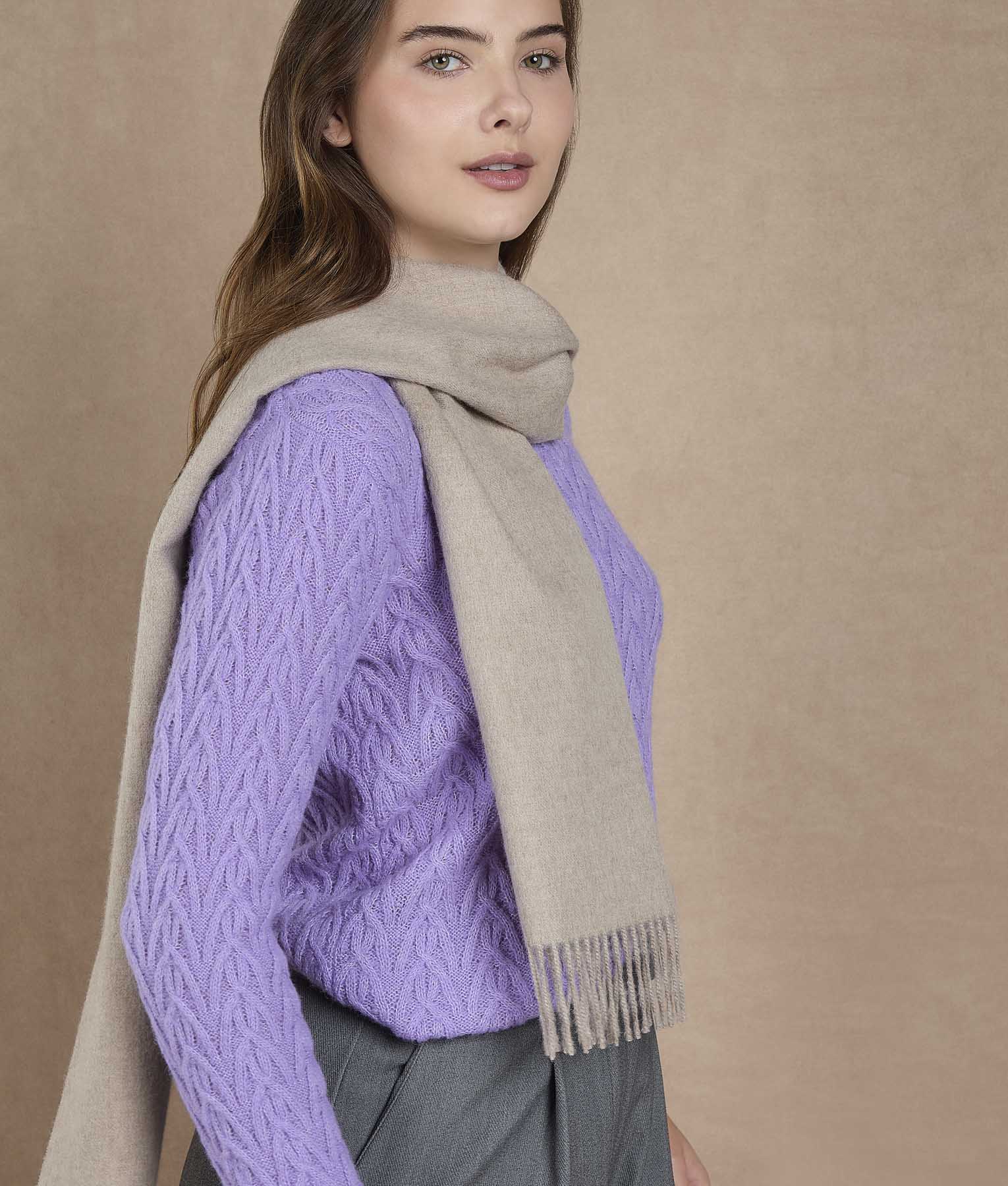 Baby Premium Brushed Scarf - Taupe Simply