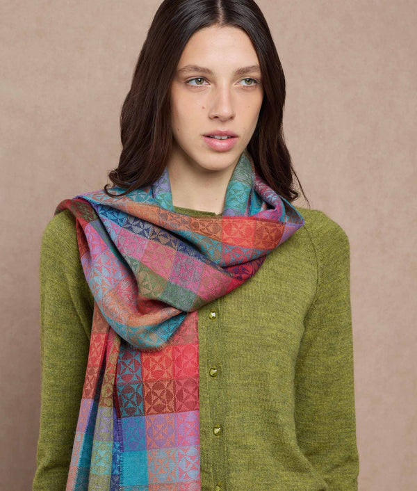 Neoicons Scarf — andean multicolor baby alpaca by Sol Alpaca