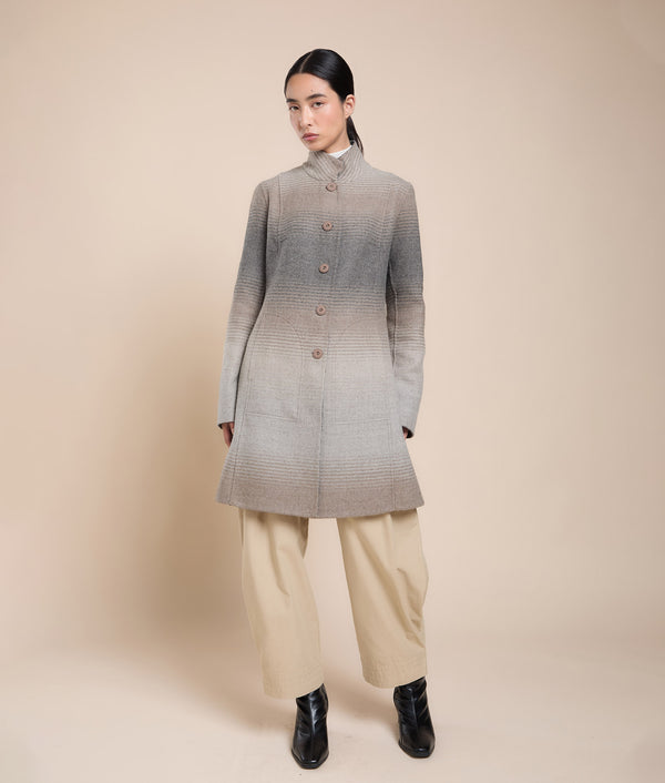 Essential Reversible Coat — Graphite Gray — graphite gray baby alpaca by Sol Alpaca
