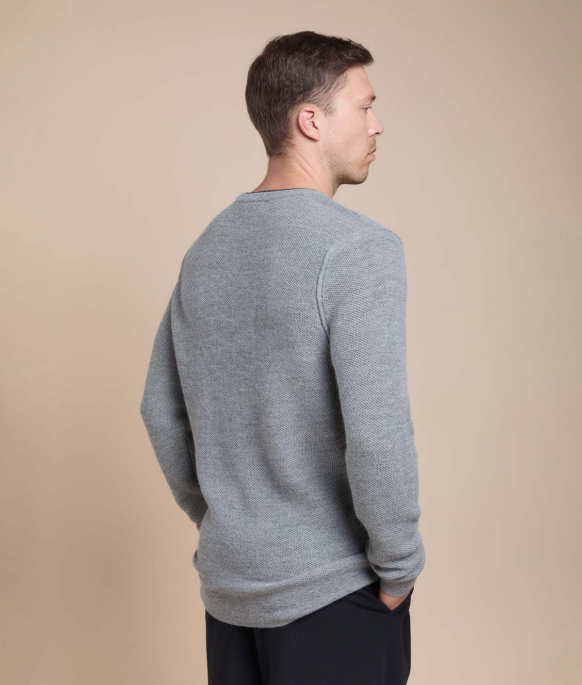 Basic Honeycomb Knit Sweater