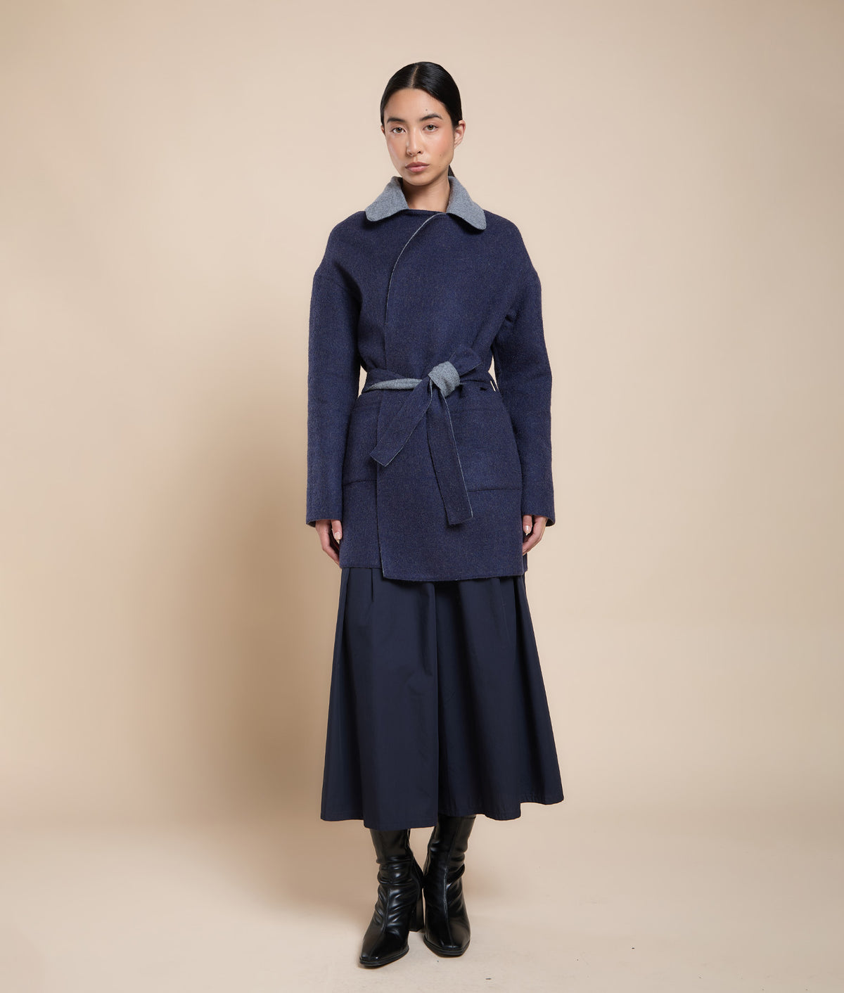 Reversible Wrap Coat