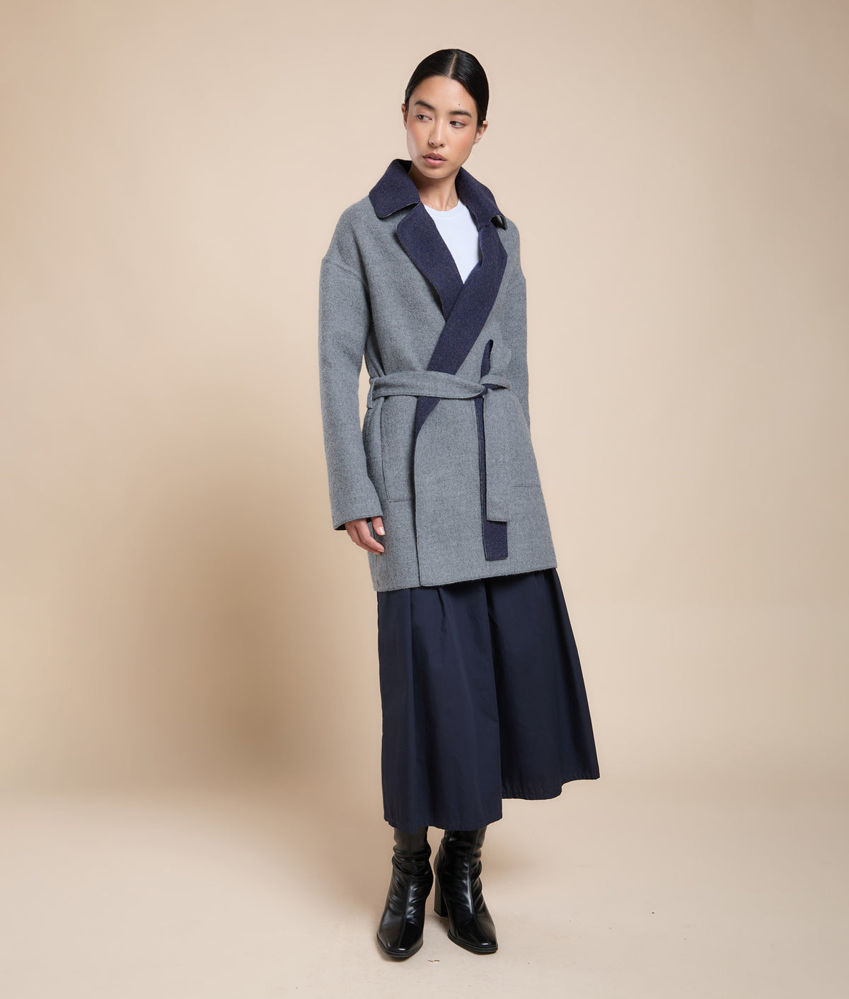 Reversible Wrap Coat