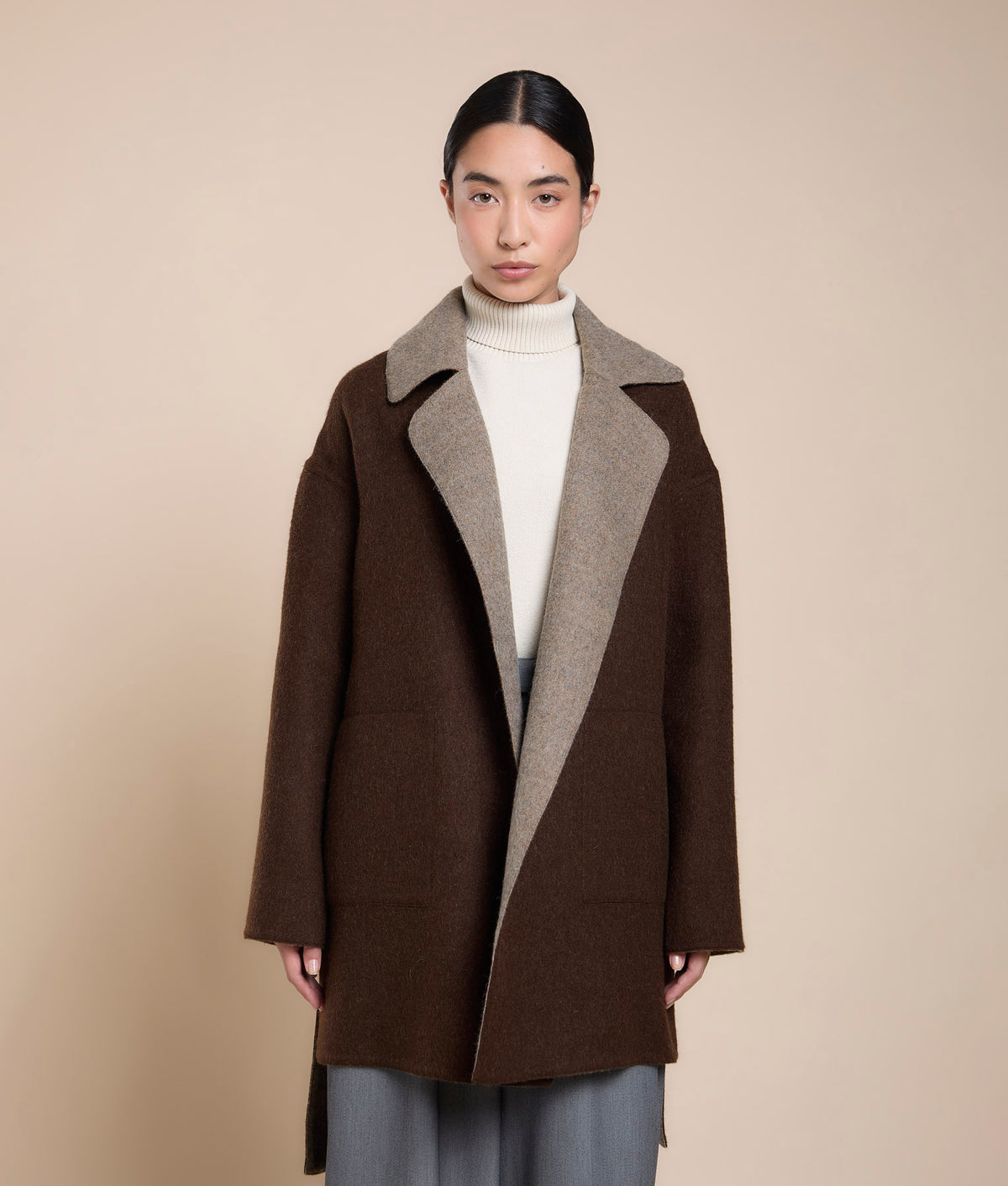 Reversible Wrap Coat