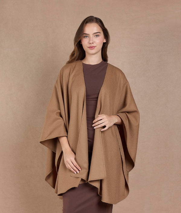 Baby Alpaca - Tabaco Brown Ruana — tabaco brown baby alpaca by Sol Alpaca