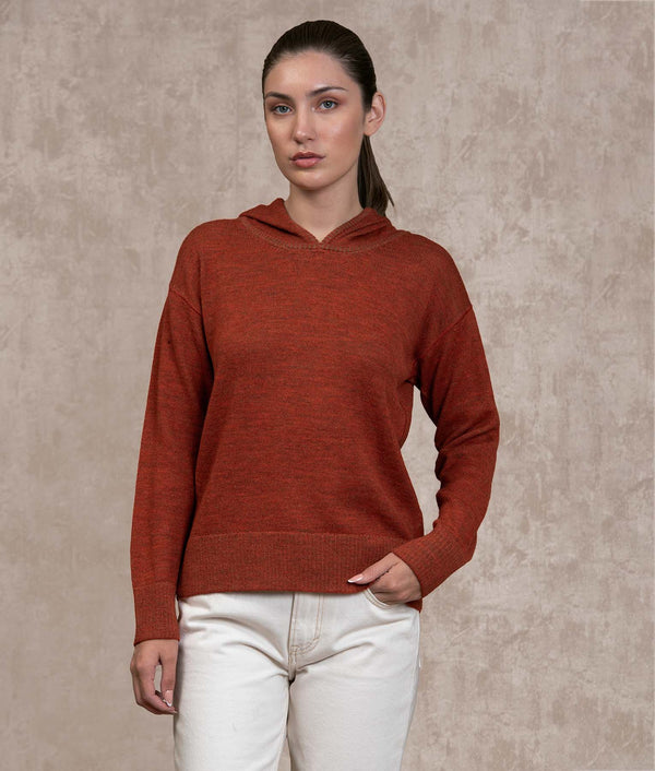 Oversize Sweater - Mocha And Bossa Nova Bisque — mocha and bossa nova bisque baby alpaca by Sol Alpaca