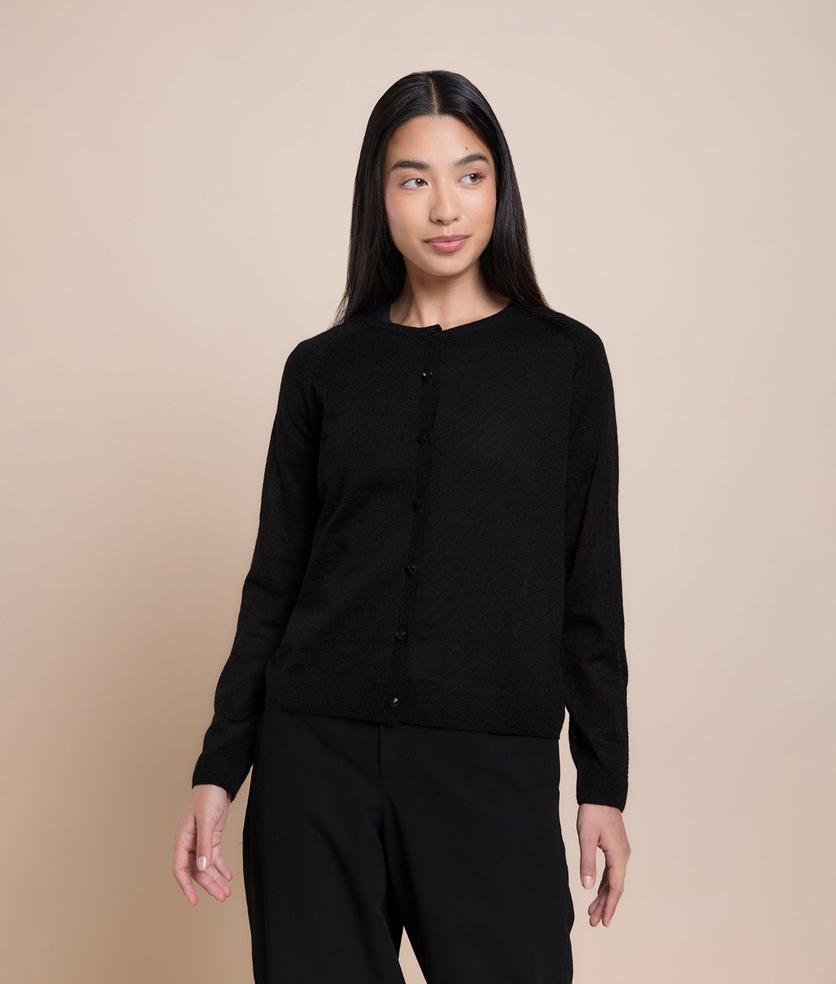 Basic Raglan Sleeve Cardigan