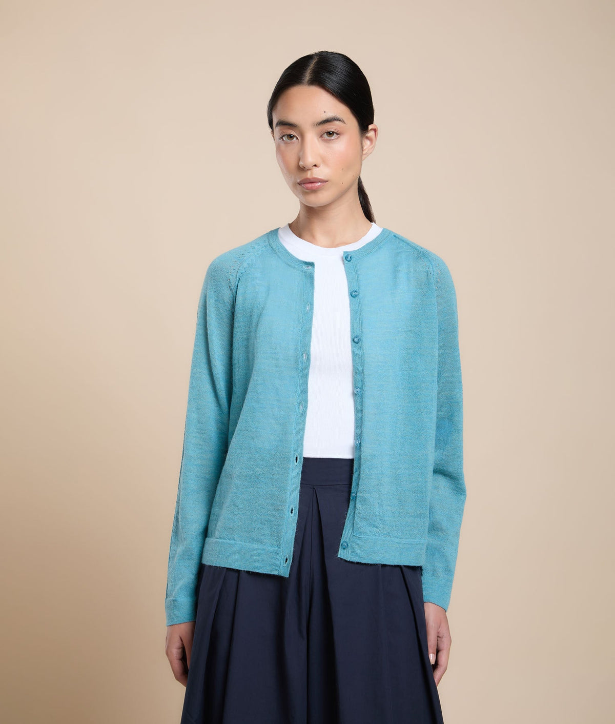 Basic Raglan Sleeve Cardigan