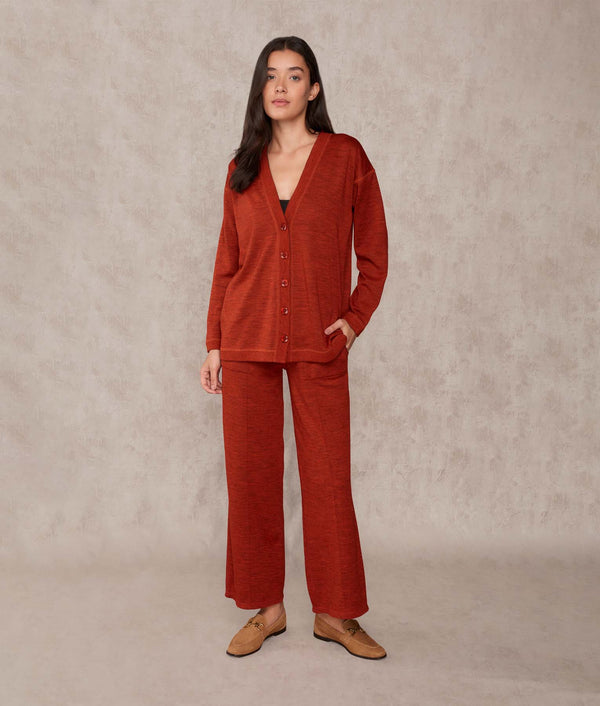 Easy Fit Cardigan — Ghost And Pumpkin In Puree — ghost and pumpkin in puree alpaca by Sol Alpaca
