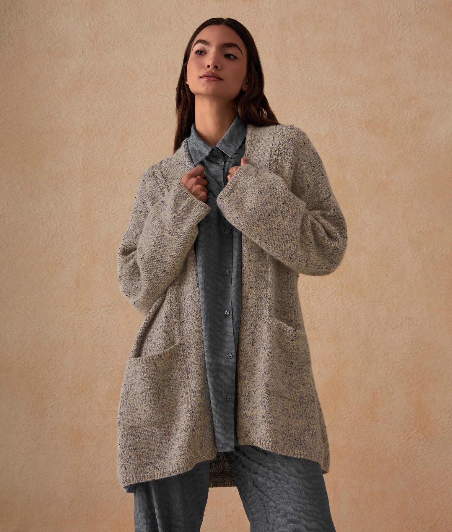 Baby alpaca cardigan deals