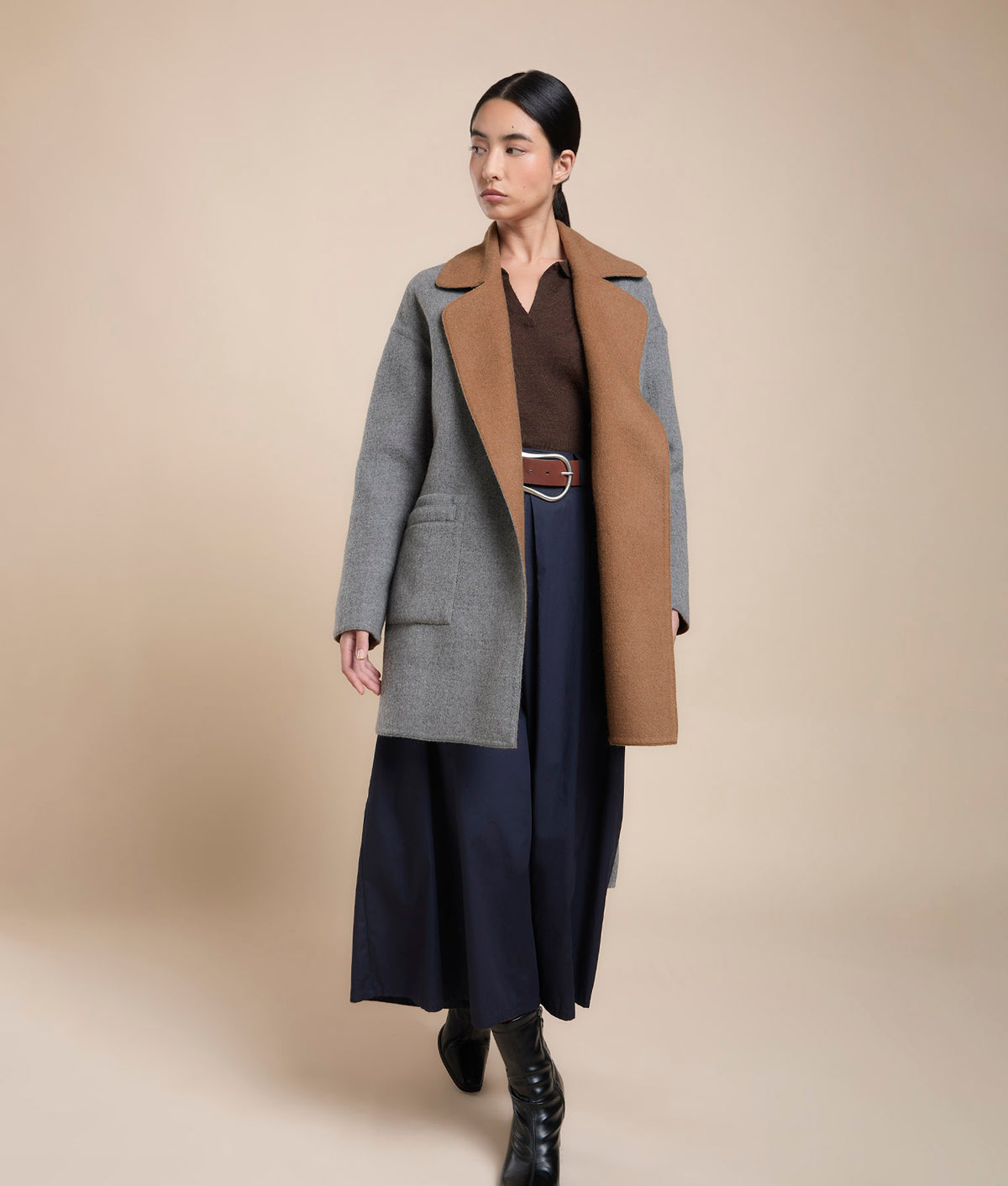 Reversible Wrap Coat
