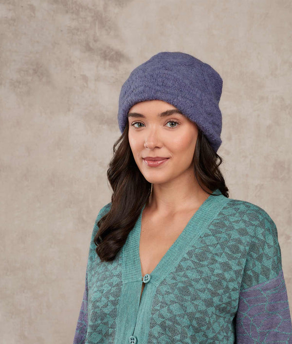 The Bells Beanie — Purple Haze — purple haze baby alpaca by Sol Alpaca