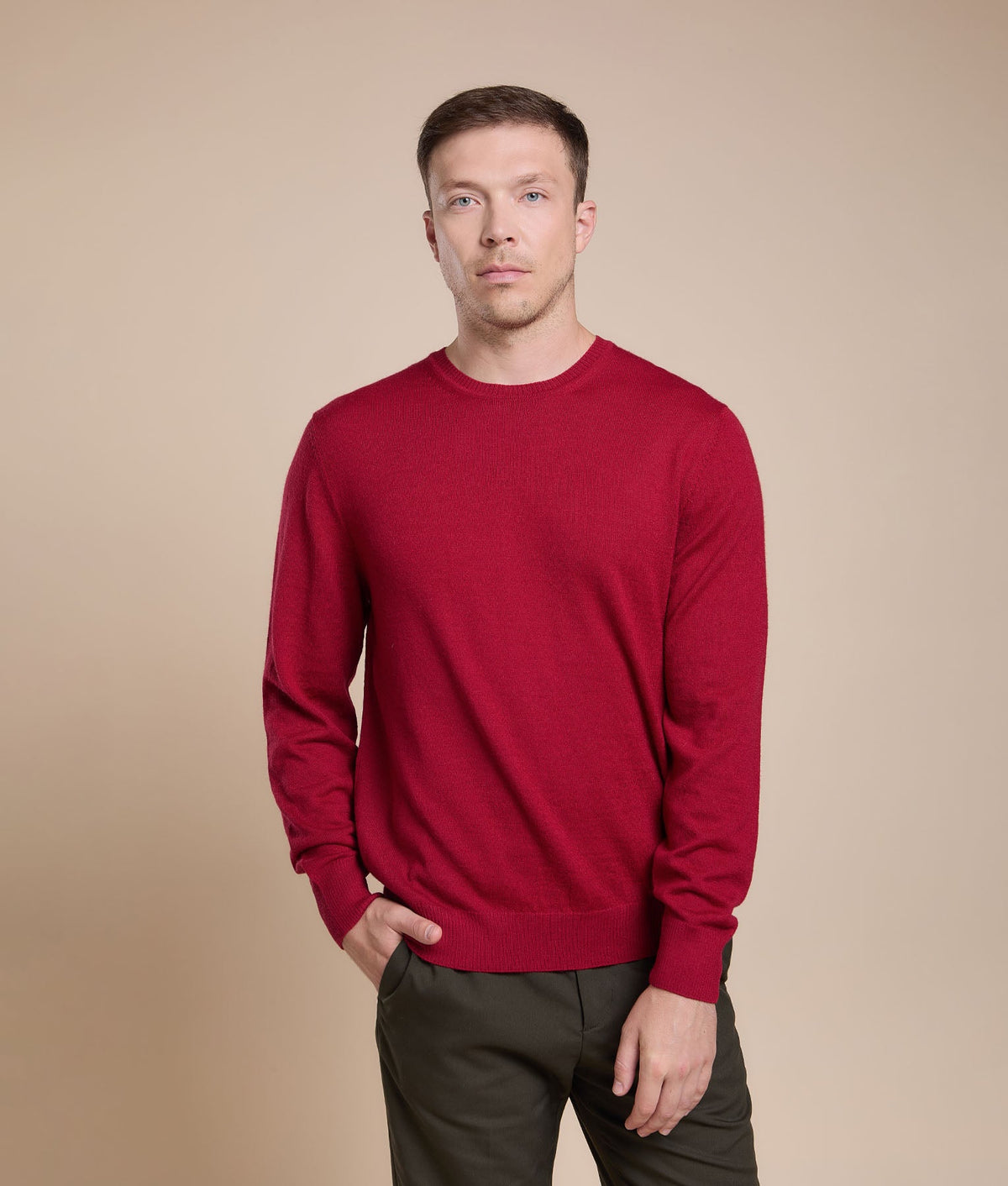 Crew Neck Jersey Sweater