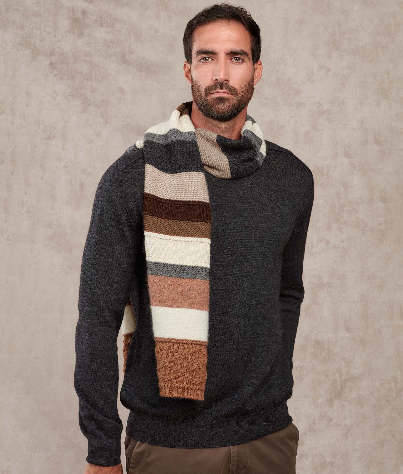 Sampler Scarf - Licorice And Hipmunk