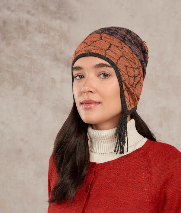 The Fusion Chullo — Adobe And Espresso — adobe and espresso baby alpaca by Sol Alpaca