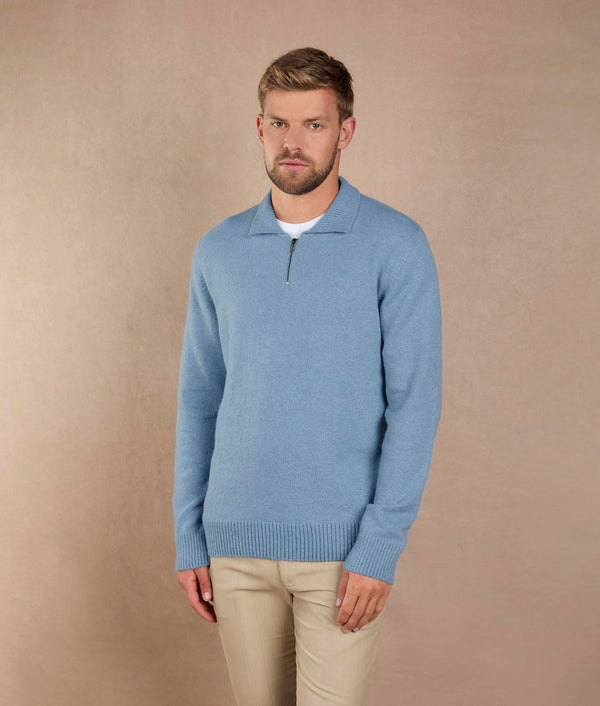 Soft Denim Sweater — soft denim alpaca by Sol Alpaca