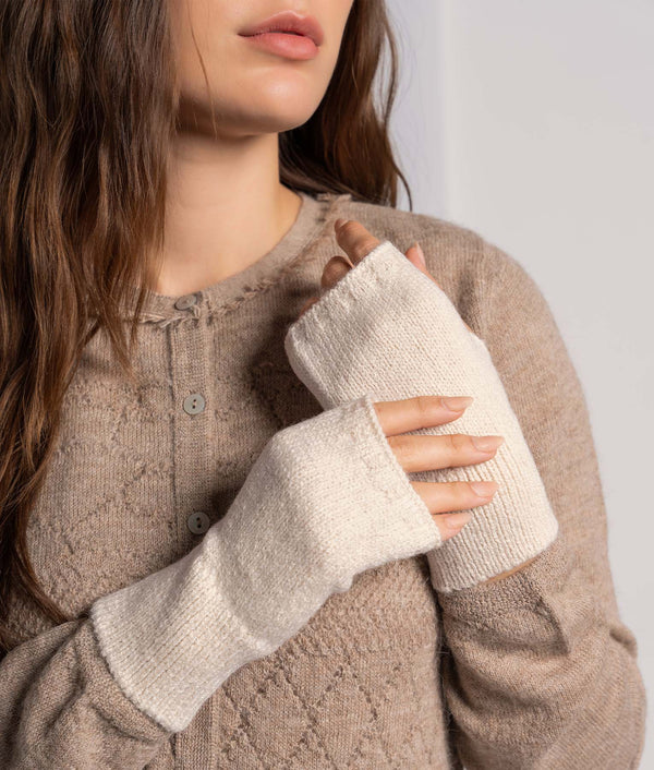 Mittens Jersey — georgeous white alpaca by Sol Alpaca