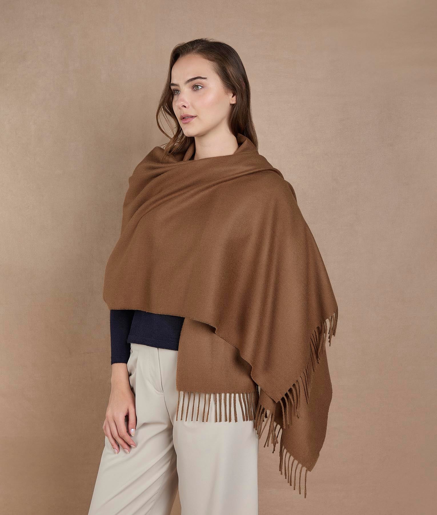 Classic toasted coconut shawl