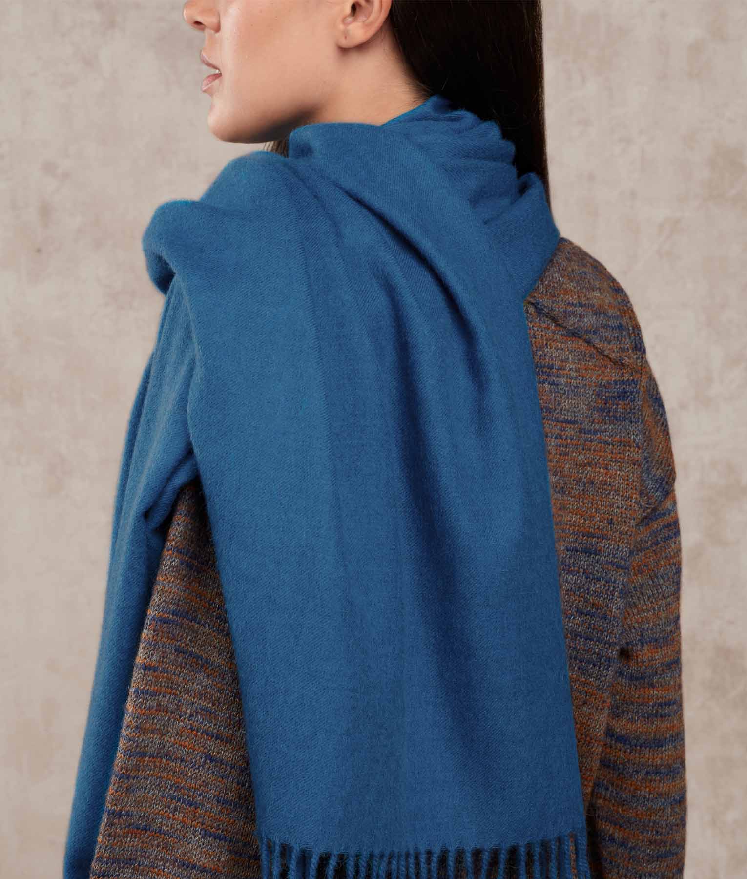 Premium Shawl - Blue Sapphire