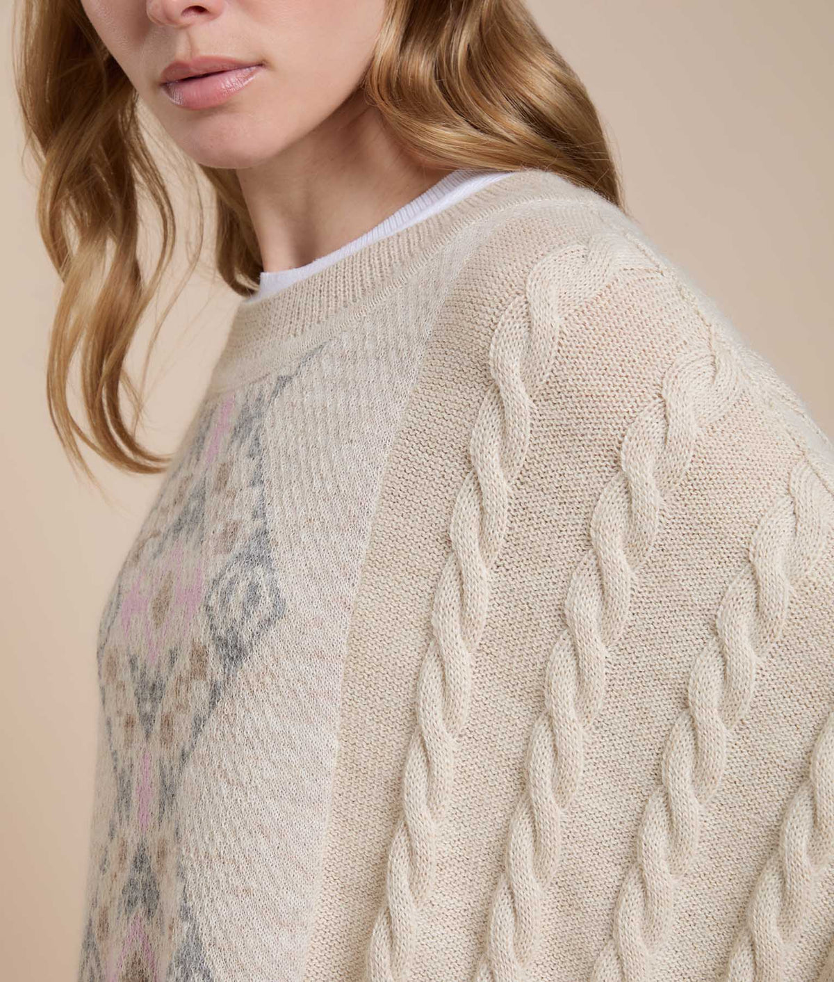 Braided Texture Sleeve Poncho