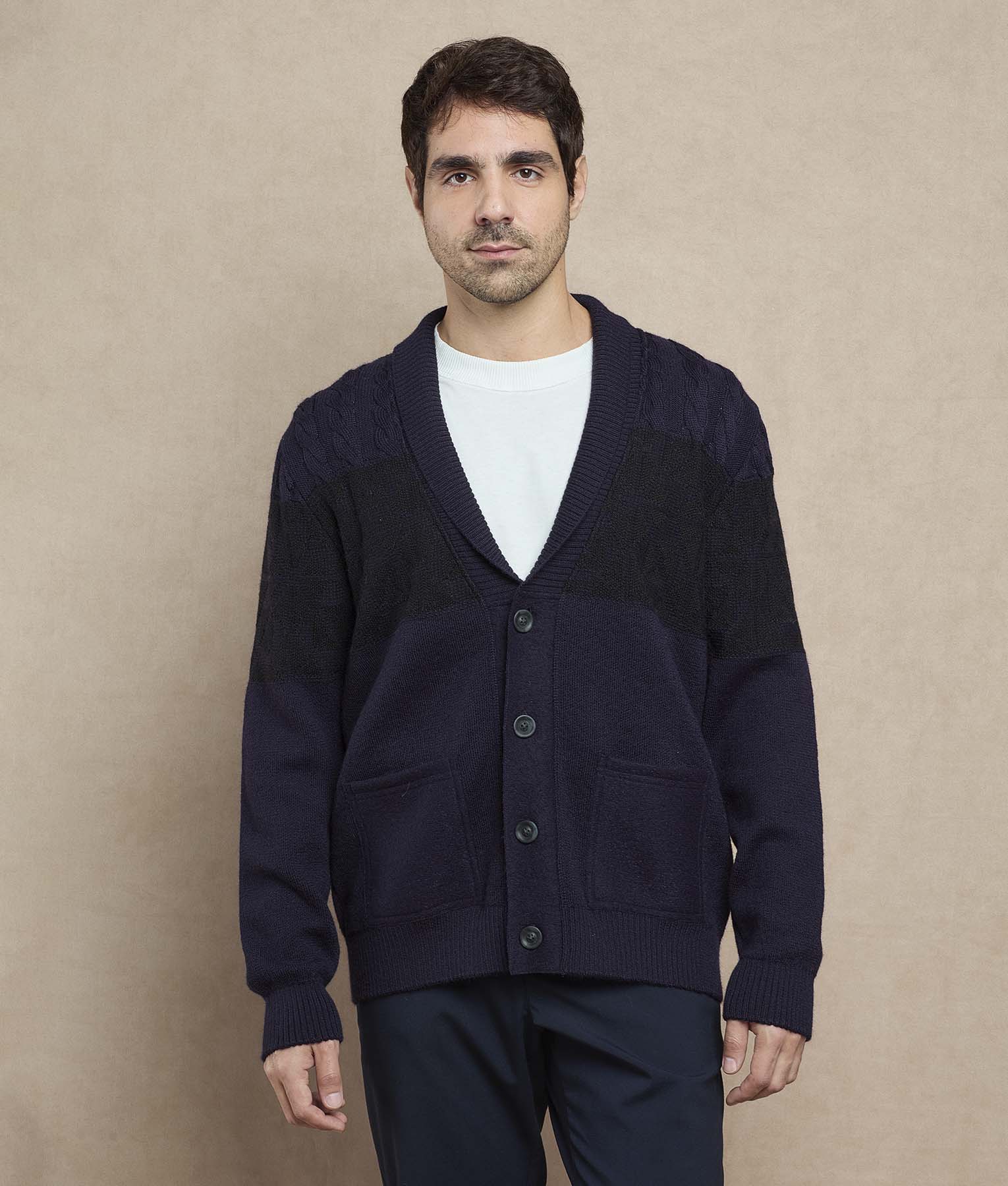 Men Fisherman Cardigan
