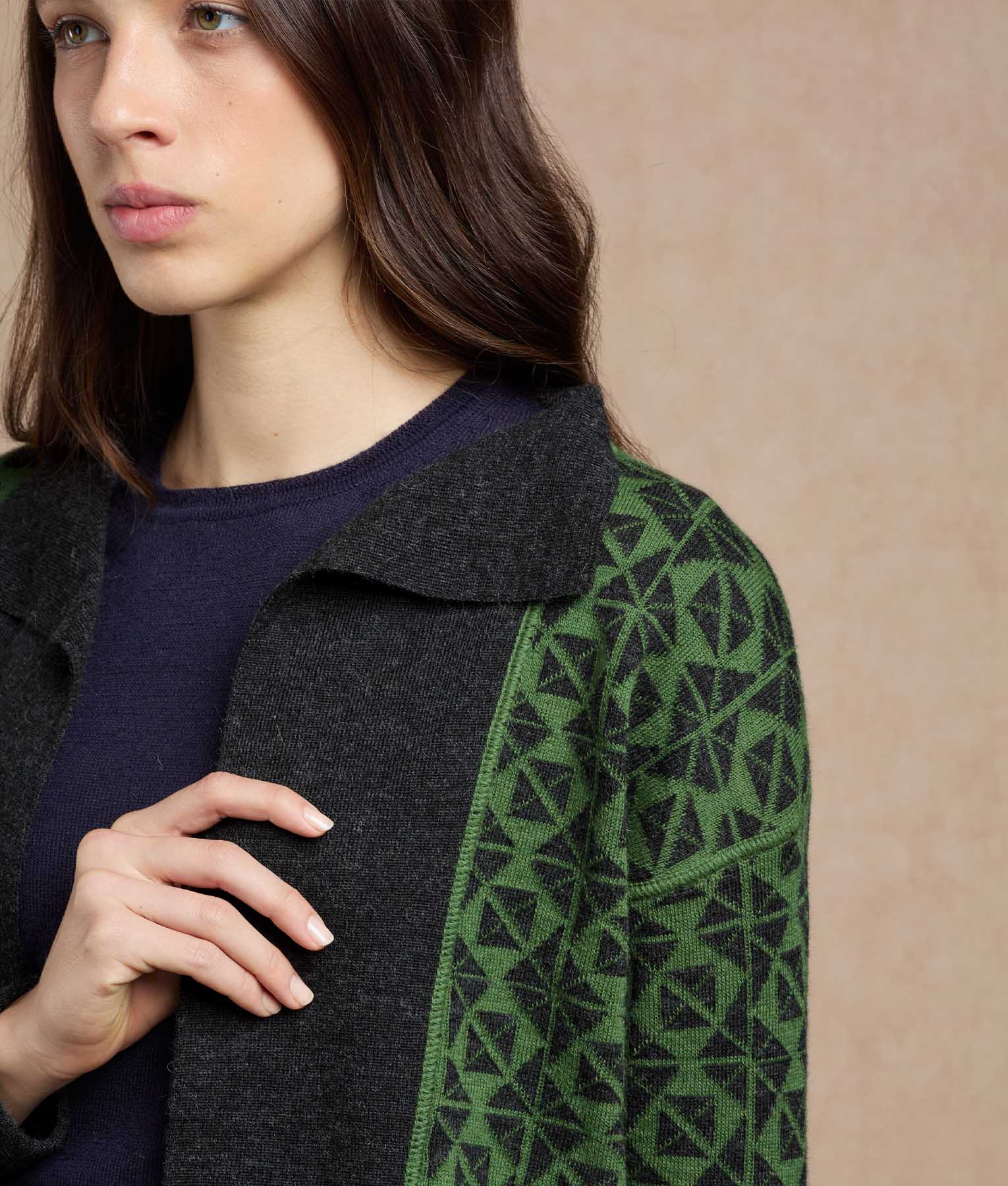 Reversible Long Cardigan