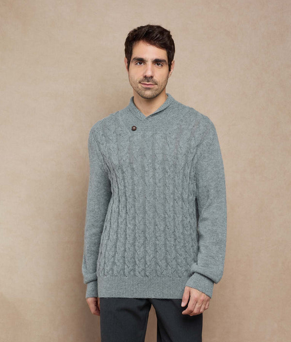 Wheat Cables Sweater — 20336 | Sfn41 — 20336 | sfn41 baby alpaca by Sol Alpaca