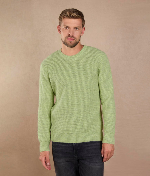 Sweater Sap Green — sap green alpaca by Sol Alpaca