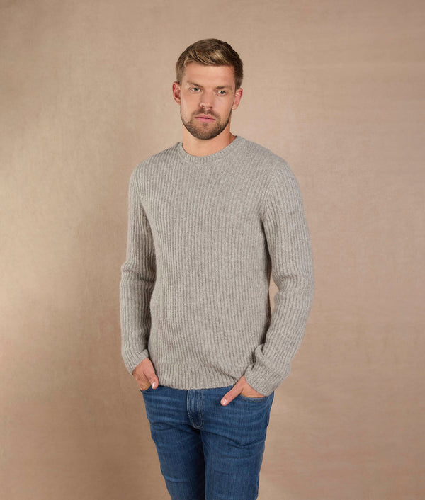 Warm Gray Sweater — warm gray alpaca by Sol Alpaca